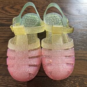 Shooshoos Rainbow ‘Right Above’ Jelly Shoes Size 10